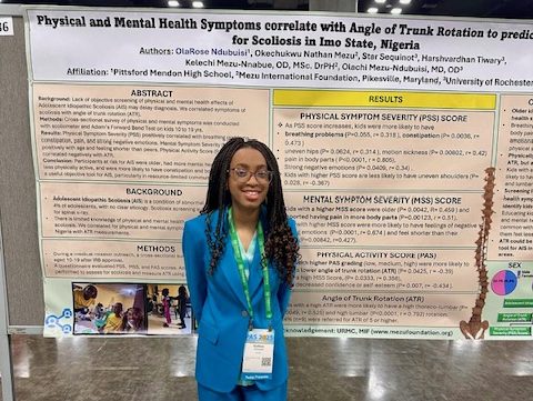 OlaRose Ndubuisi Presents Scoliosis Research at Pediatric Academic Societies Conference